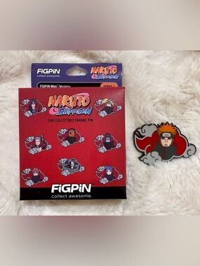 Hyper rare FiGPiN Naruto Shippuden Akatsuki Cloud Blind Box Enamel Pin